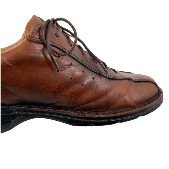 CLARKS Casual Oxford Lace Up Shoes in Brown Men's Size 10