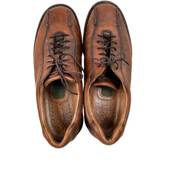CLARKS Casual Oxford Lace Up Shoes in Brown Men's Size 10