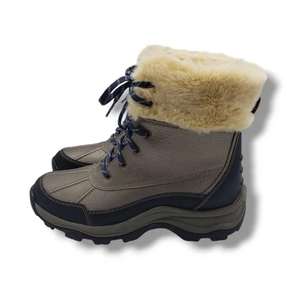 Clarks Collection Mazlyn Arctic Boots Womens 8.5 Faux Fur Duck Snow Hiking