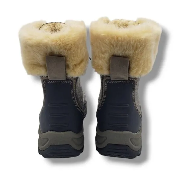 Clarks Collection Mazlyn Arctic Boots Womens 8.5 Faux Fur Duck Snow Hiking