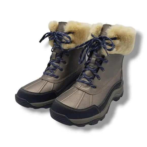 Clarks Collection Mazlyn Arctic Boots Womens 8.5 Faux Fur Duck Snow Hiking