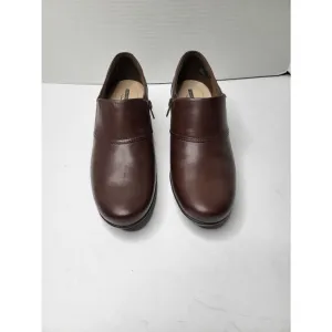 Clarks Women's Emslie Craft  Brown Leather Heel Shoes Size 9.5M