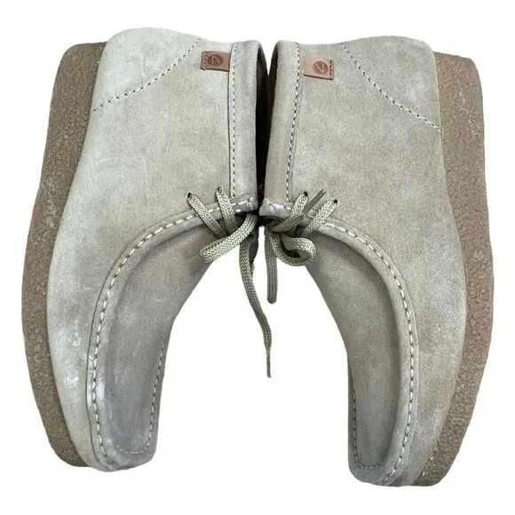 Clarks Chukka Boot Roper Sand Tan Suede Leather Extreme Comfort Wallabee 9.5