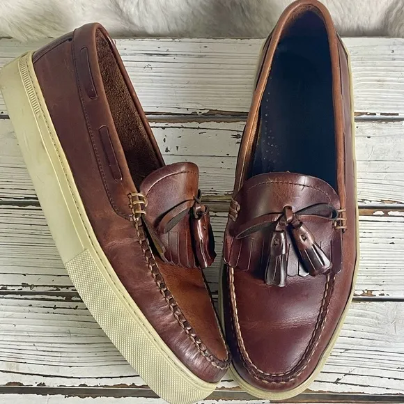 CLEAN 9.5 42.5 GH Bass USA Weejuns Cup Larson Penny Loafer Shoes