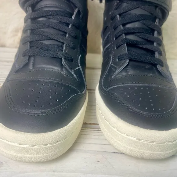 CLEAN Size 8 - adidas Forum 84 High Black Sparkle Rhinestone Women's Shoes