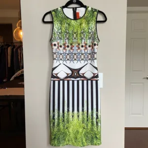 Clover Canyon Huntington Gardens Scuba Sheath Dress, Size M