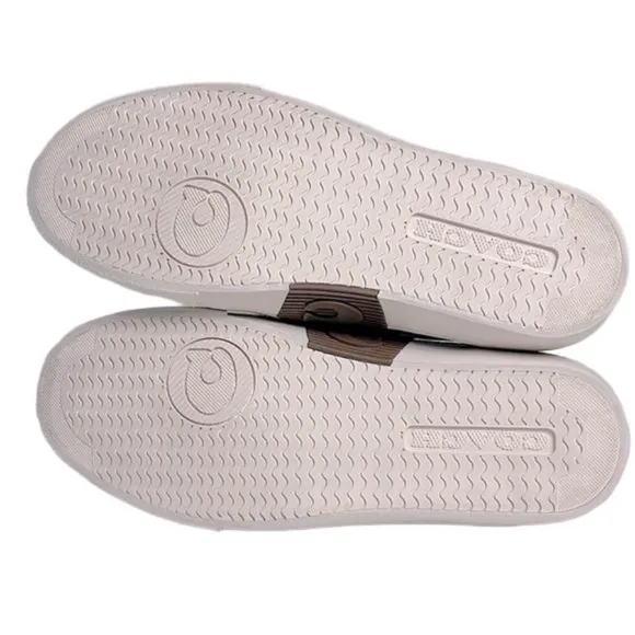 COACH CitySole Skateboarding Signature Logo Low Top Shoes Women's Khaki Size 7