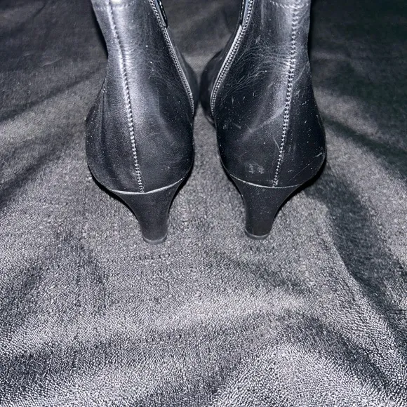 Coach Maya Leather Wedge Ankle Boots