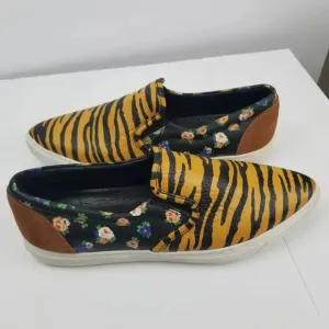 Coach Mixed Media Women's Animal/Floral Print Sneakers Sz 9B