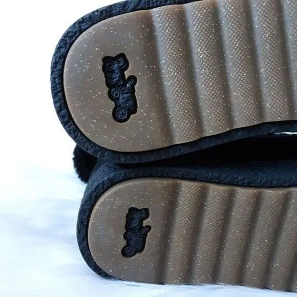 COACH Womens size 5B Shearling Harness Suede Winter Boots