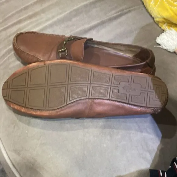 Cole Haan Brown Leather Slip On Loafer Shoes Size 13 Medium