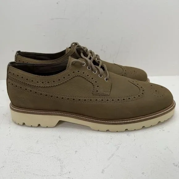 COLE HAAN Brown Rugged Tread American Classics Longwing Oxford Shoes Size 12 M