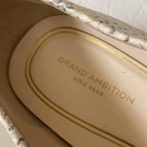 Cole Haan grand ambition leather slip on shoes