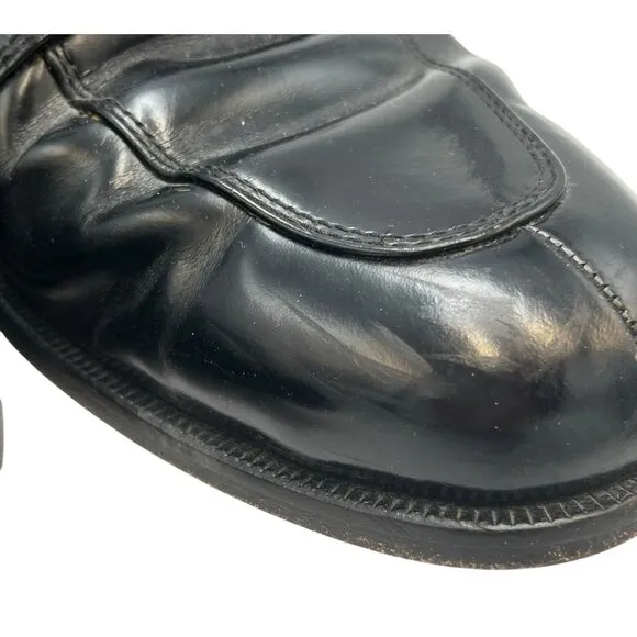 Cole Haan Mens 12 D Calhoun Split Toe Black Leather Oxford Dress Shoes Formal