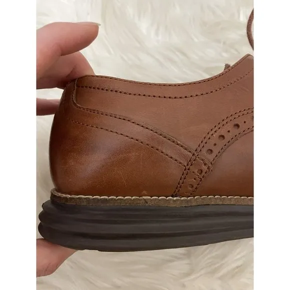 Cole Haan Men's Sz 10M‎ ZEROGRAND Wingtip Oxford Shoes Brown C26472