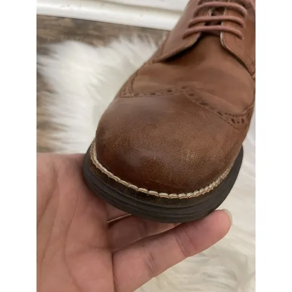 Cole Haan Men's Sz 10M‎ ZEROGRAND Wingtip Oxford Shoes Brown C26472