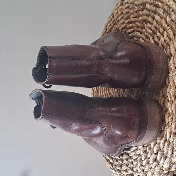Cole‎ Haan Mens Williams II Mens Dress Boots Brown Leather Lace Up Size 10.5