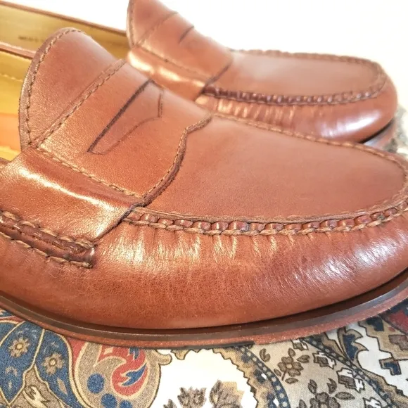 Cole Haan Pinch Grand C12760 Penny Loafers Slip On Men's 11 M Brown Leather
