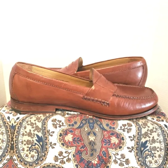 Cole Haan Pinch Grand C12760 Penny Loafers Slip On Men's 11 M Brown Leather
