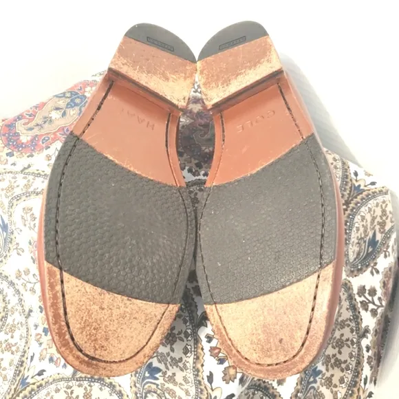 Cole Haan Pinch Grand C12760 Penny Loafers Slip On Men's 11 M Brown Leather