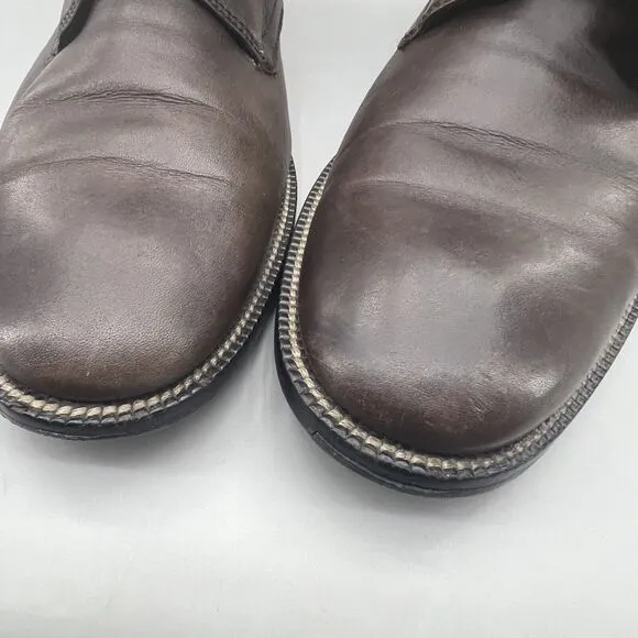 Cole Haan Williams Dress Boots Men Size 8 M Brown Leather High Top Casual Shoes