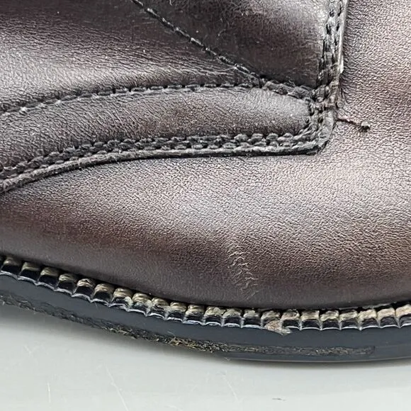 Cole Haan Williams Dress Boots Men Size 8 M Brown Leather High Top Casual Shoes