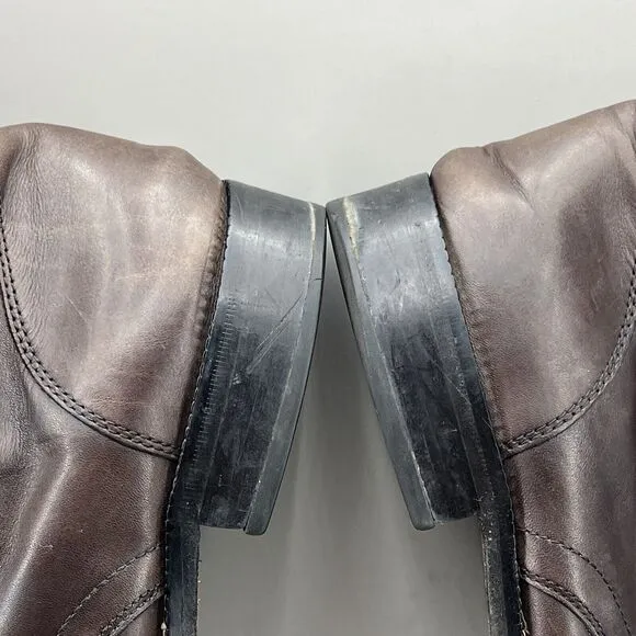 Cole Haan Williams Dress Boots Men Size 8 M Brown Leather High Top Casual Shoes