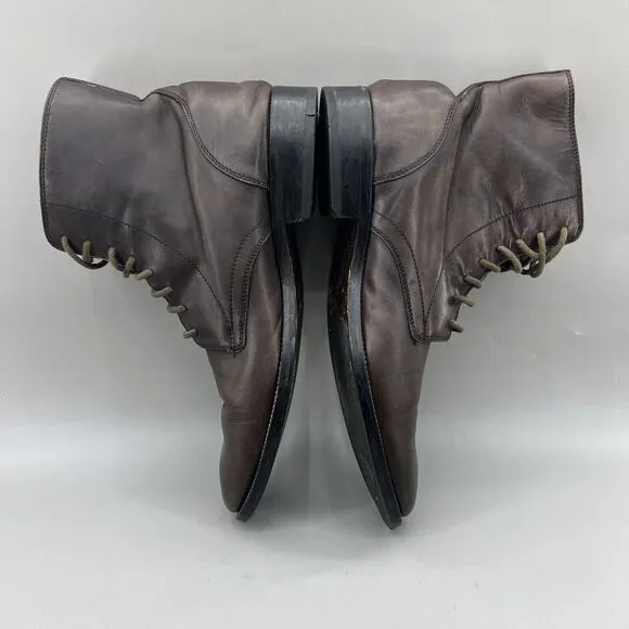 Cole Haan Williams Dress Boots Men Size 8 M Brown Leather High Top Casual Shoes