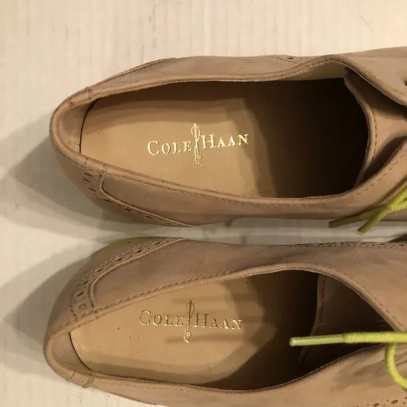 Cole Haan women's new tan Oxford casual shoes  size: 9.5B
