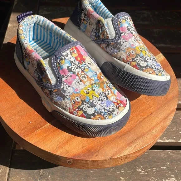Colorful Cartoon Character Kids Slip-On Shoes
