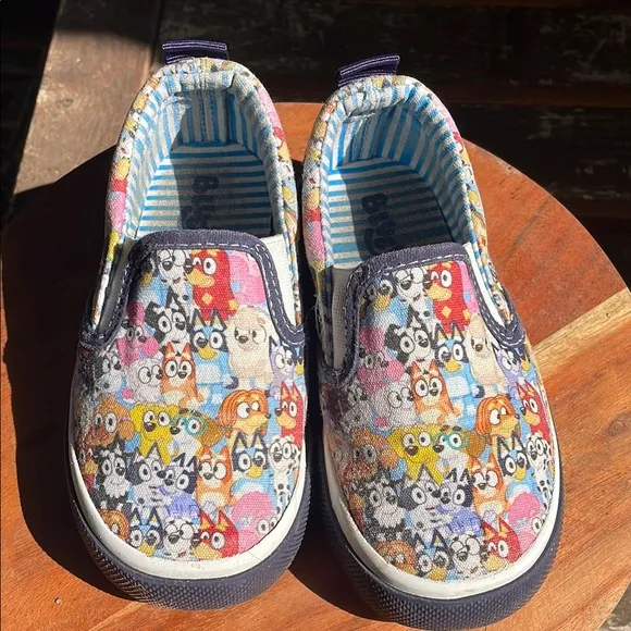 Colorful Cartoon Character Kids Slip-On Shoes