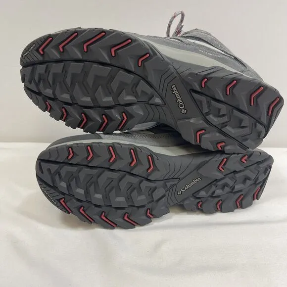 Columbia Crestwood Hiking Boots Women's 8 Mid Waterproof Preppy BL5371-053 NWOB