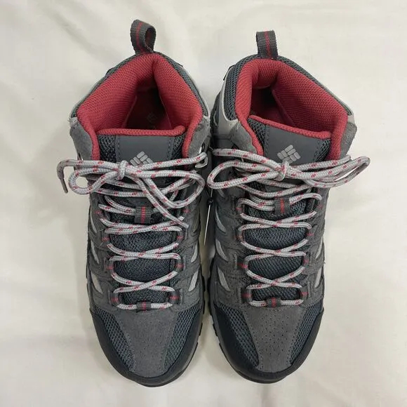Columbia Crestwood Hiking Boots Women's 8 Mid Waterproof Preppy BL5371-053 NWOB
