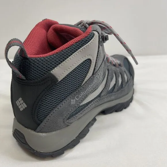 Columbia Crestwood Hiking Boots Women's 8 Mid Waterproof Preppy BL5371-053 NWOB
