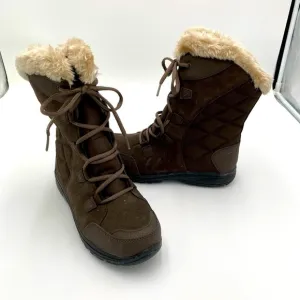 Columbia Ice Maiden II Faux Fur Lined Waterproof Winter Hiking Trail Boots 8