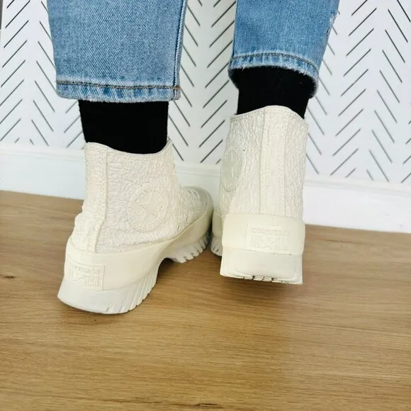 🤩Converse 7 Women's Sneakers Chuck Taylor Lugged 2.0 Jacquard High Top A00876C