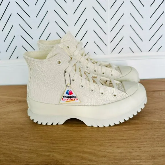 🤩Converse 7 Women's Sneakers Chuck Taylor Lugged 2.0 Jacquard High Top A00876C