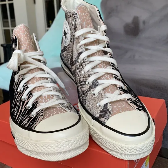 CONVERSE CHUCK 70 HI BLACK/EGRET/CHAMPAGNE TAN MEN