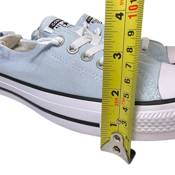 Converse Chuck Taylor All Star Shoreline Womens Size 11 Low Profile Light Blue