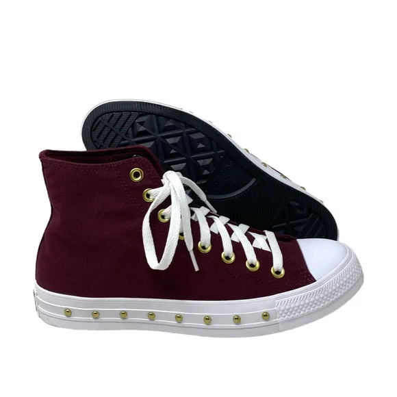 Converse Chuck Taylor High Top Bordeaux Shoes Casual Women Size Sneakers A07906F