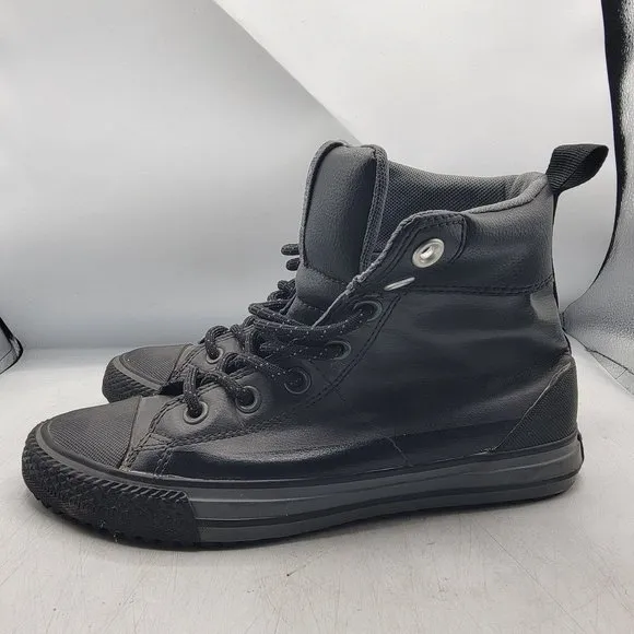 Converse Chuck Taylor Kids 4 Black Boots Storm Wind Casual School 650007C