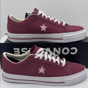 Converse Men’s Burgundy Sneakers with Star DetailA11099CONE STAR PRO OX GREY/