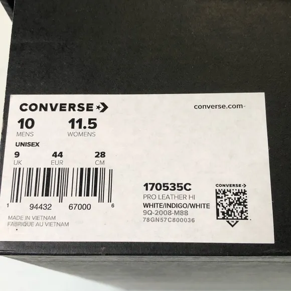 Converse Pro Leather Hi Mens Sz 10 Sneakers ☮️❤️🏀