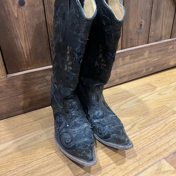 Corral Black Western Boots