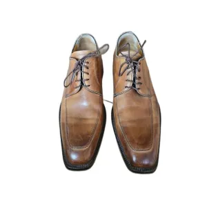 Cox &amp; Wilson Tan Brown Leather Oxford Professor Work Dress Shoes Mens size‎ 43/9