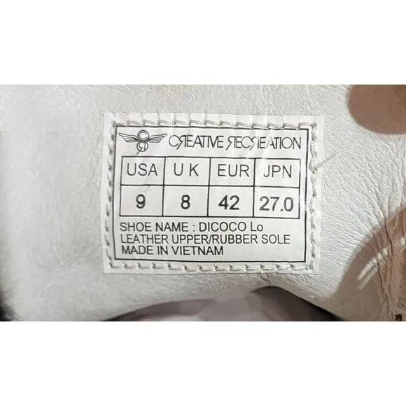 Creative recreation DICOCO Lo sneakers size 9