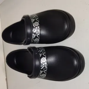CROCS MERCY WORK CLOG SHOES slip resistant size 10 floral print