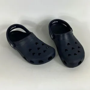 Crocs x Disney collab blue white slip on Mickey Mouse classic clogs women’s 6