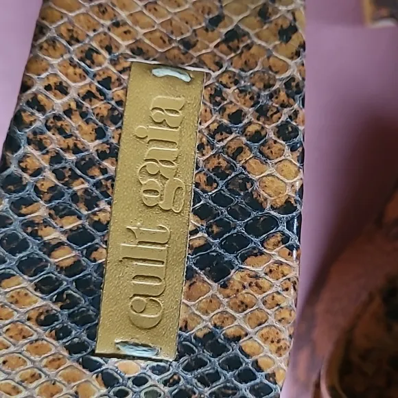 Cult Gaia platform sandals animal print size 37 1/2