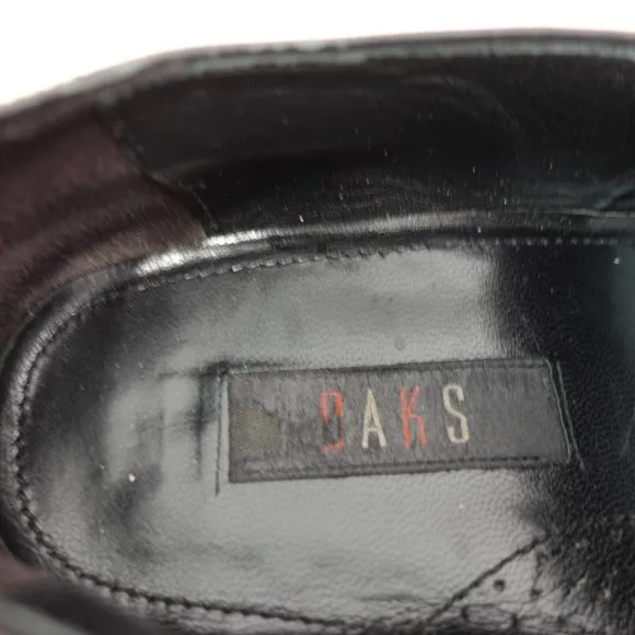 DAKS London Horsebit Loafer Mens 10 C Black Leather Slip On Career Suit ENGLAND